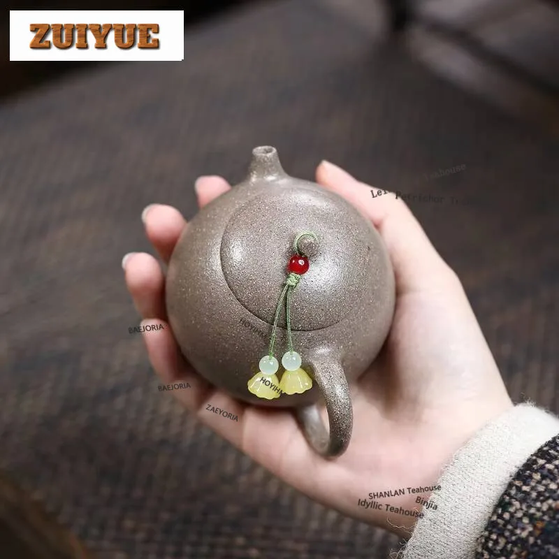 160ml Aesthetic Yixing Purple Clay Teapots Handmade Eggplant Pot Raw Ore Colorful Section Mud Kettle Zisha Tea Set Tea Services
160ml Aesthetic Yixing Purple Clay Teapots Handmade Eggplant Pot Raw Ore Colorful Section Mud Kettle Zisha Tea Set Tea Services