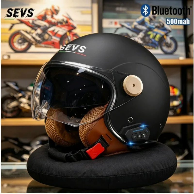 Double mirror motorcycle bluetooth half helmet men's and women's locomotive retro helmet four seasons warm helmet
Double mirror motorcycle bluetooth half helmet men's and women's locomotive retro helmet four seasons warm helmet