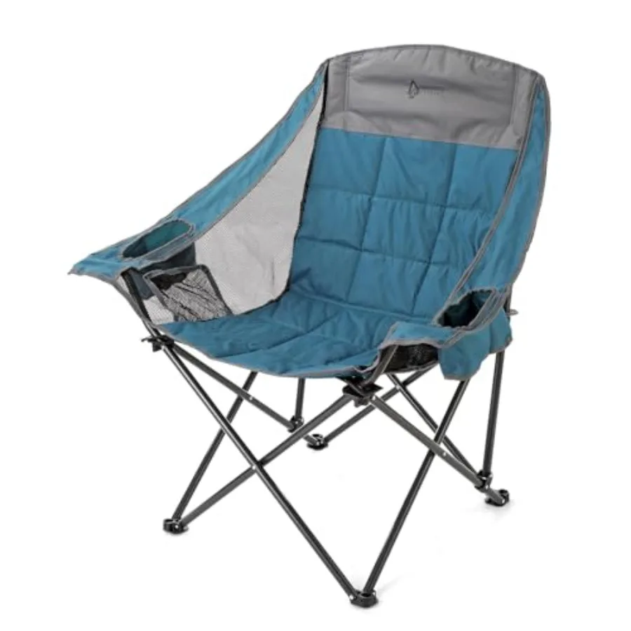 Oversized Folding Camp Chair w/Adjustable Double Sized Cup Holder, Mesh Sides, Inner Pockets, Carry Bag, 300 LBS Weight Capacit
Oversized Folding Camp Chair w/Adjustable Double Sized Cup Holder, Mesh Sides, Inner Pockets, Carry Bag, 300 LBS Weight Capacit