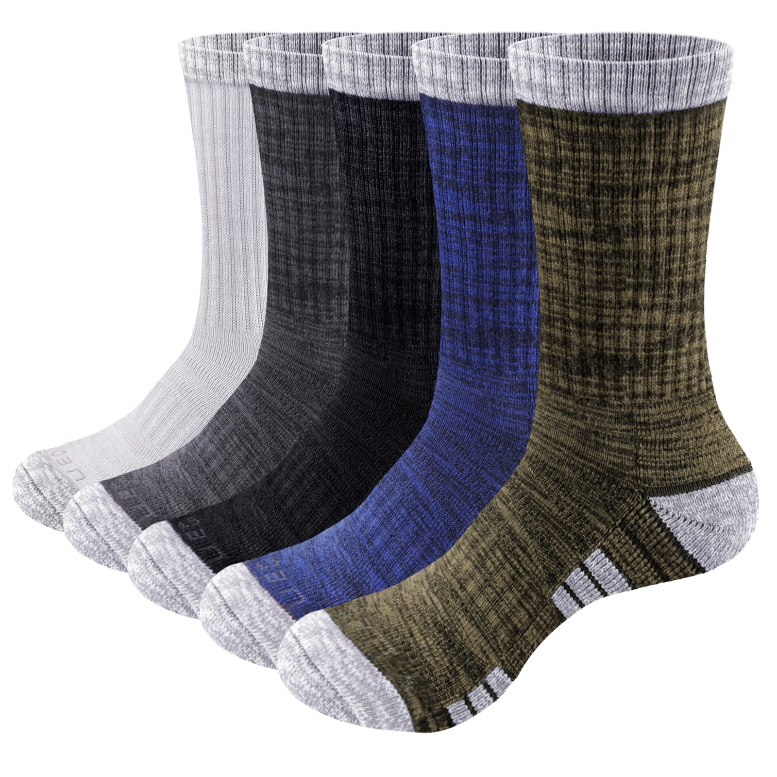 YUEDGE Men's Terry Cushion Cotton Crew Socks Outdoor Hiking Walking Backpacking Trekking Athletic Sports Socks 37-46 EU 5 Pairs
YUEDGE Men's Terry Cushion Cotton Crew Socks Outdoor Hiking Walking Backpacking Trekking Athletic Sports Socks 37-46 EU 5 Pairs