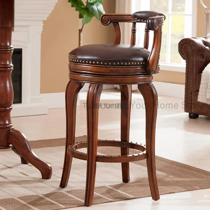 European Style Bar Stools Kitchen Living Room Furniture Backrest Bar Chairs Nordic Minimalist Restaurant Hotel High-foot Chair B
European Style Bar Stools Kitchen Living Room Furniture Backrest Bar Chairs Nordic Minimalist Restaurant Hotel High-foot Chair B