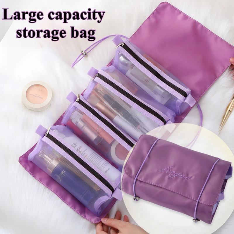 Removable Storage Bag Multi Card Slots Large Capacity 4 in 1 Cosmetic Bag Portable Foldable Travel Cosmetic Storage Wash Bag
Removable Storage Bag Multi Card Slots Large Capacity 4 in 1 Cosmetic Bag Portable Foldable Travel Cosmetic Storage Wash Bag