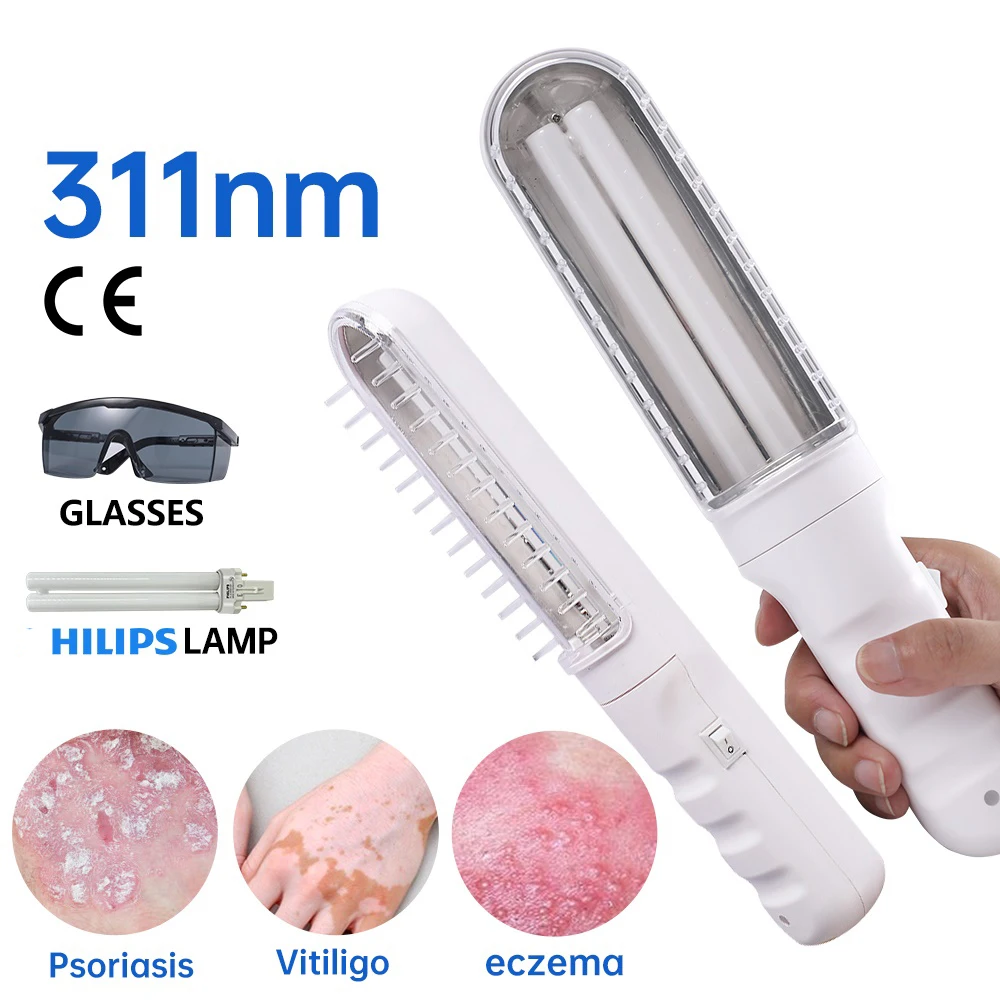 311NM Narrowband Ultraviolet UVB Lamp UV Phototherapy Light Instrument Treatment Anti Vitiligo Psoriasis White Spot Skin
311NM Narrowband Ultraviolet UVB Lamp UV Phototherapy Light Instrument Treatment Anti Vitiligo Psoriasis White Spot Skin