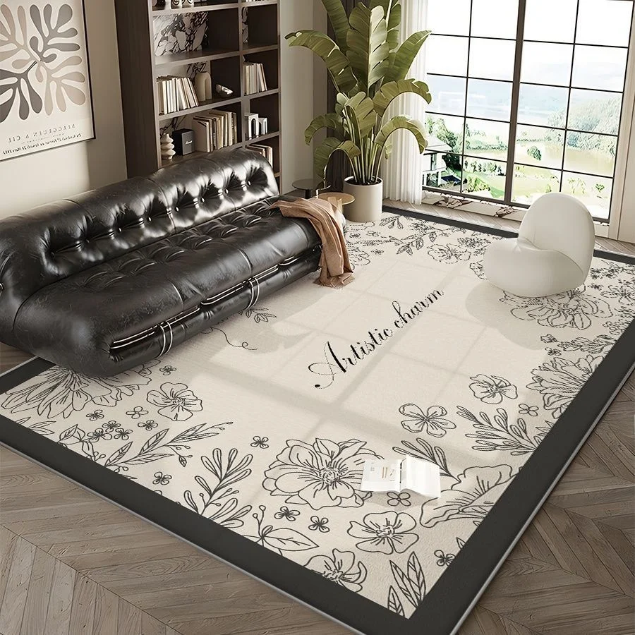 Floral Crystal Velvet Carpet Easy to Maintain for Living Room Sofa Coffee Table Anti Slip Home Water Washable Rug
Floral Crystal Velvet Carpet Easy to Maintain for Living Room Sofa Coffee Table Anti Slip Home Water Washable Rug