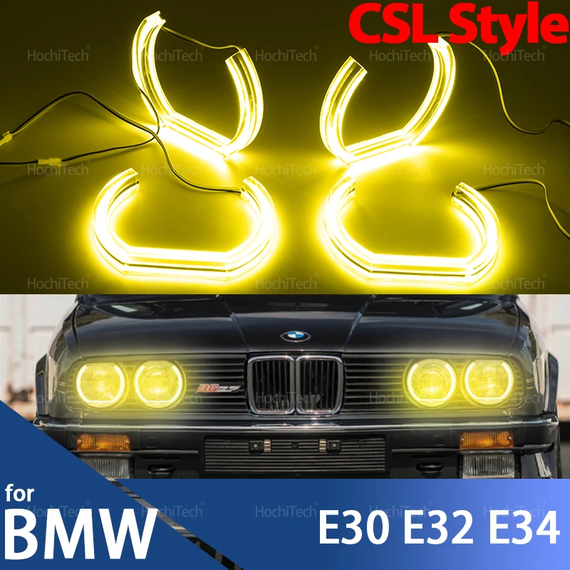 Для BMW E30 E32 E34 Стайлинг автомобиля CS CSL Стиль LED Angel Eyes Кольца Фара Лимонно-желтый DRL Свет Автомобильные аксессуары
Для BMW E30 E32 E34 Стайлинг автомобиля CS CSL Стиль LED Angel Eyes Кольца Фара Лимонно-желтый DRL Свет Автомобильные аксессуары