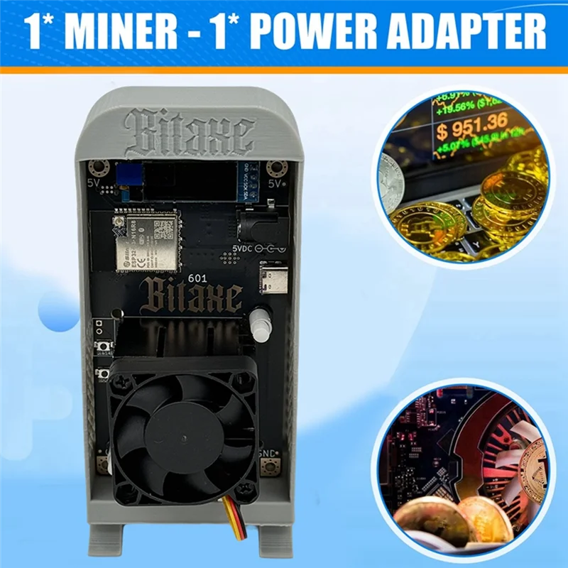 AM-Bitaxe Gamma 601 1,2TH/S 18-22 Вт BTC Solo Lottery Miner Bitcoin Crypto Miner BM1370 Asic от Antminer S21 Pro AU PLUG
AM-Bitaxe Gamma 601 1,2TH/S 18-22 Вт BTC Solo Lottery Miner Bitcoin Crypto Miner BM1370 Asic от Antminer S21 Pro AU PLUG