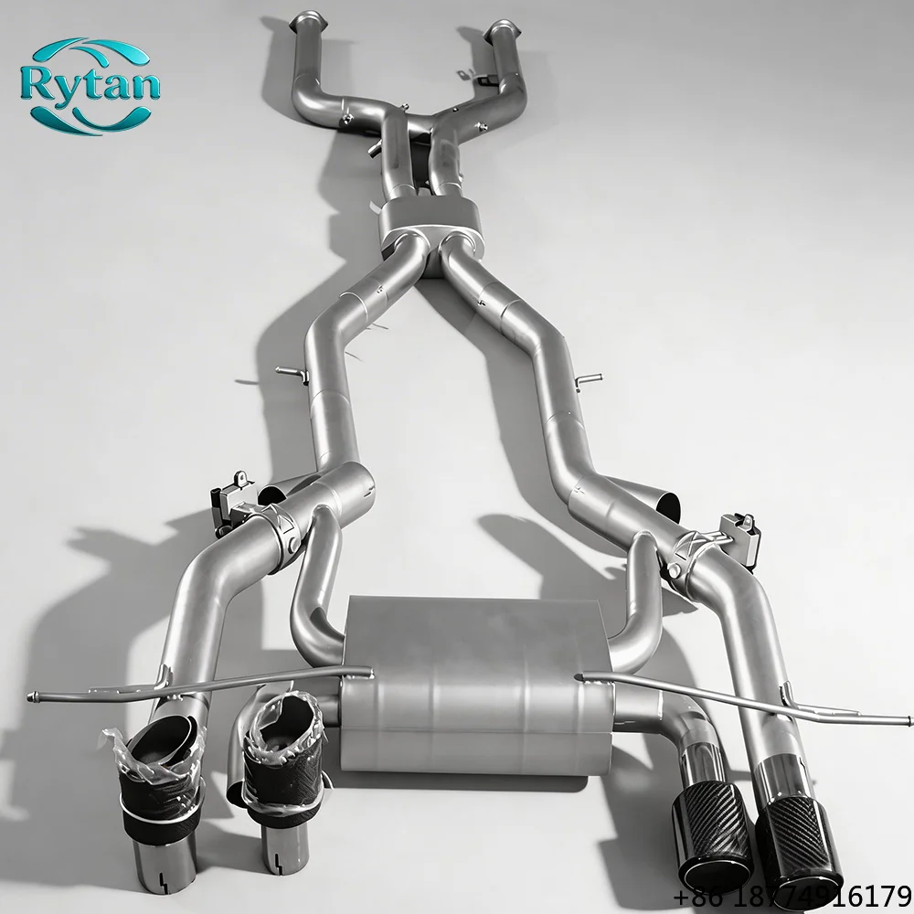 Exhaust Pipe Exhaust Valved Stainless Steel Valvetronic Exhaust System Catback for M3/M4/G80/G82 S58 Carbon Fiber Tips
Exhaust Pipe Exhaust Valved Stainless Steel Valvetronic Exhaust System Catback for M3/M4/G80/G82 S58 Carbon Fiber Tips