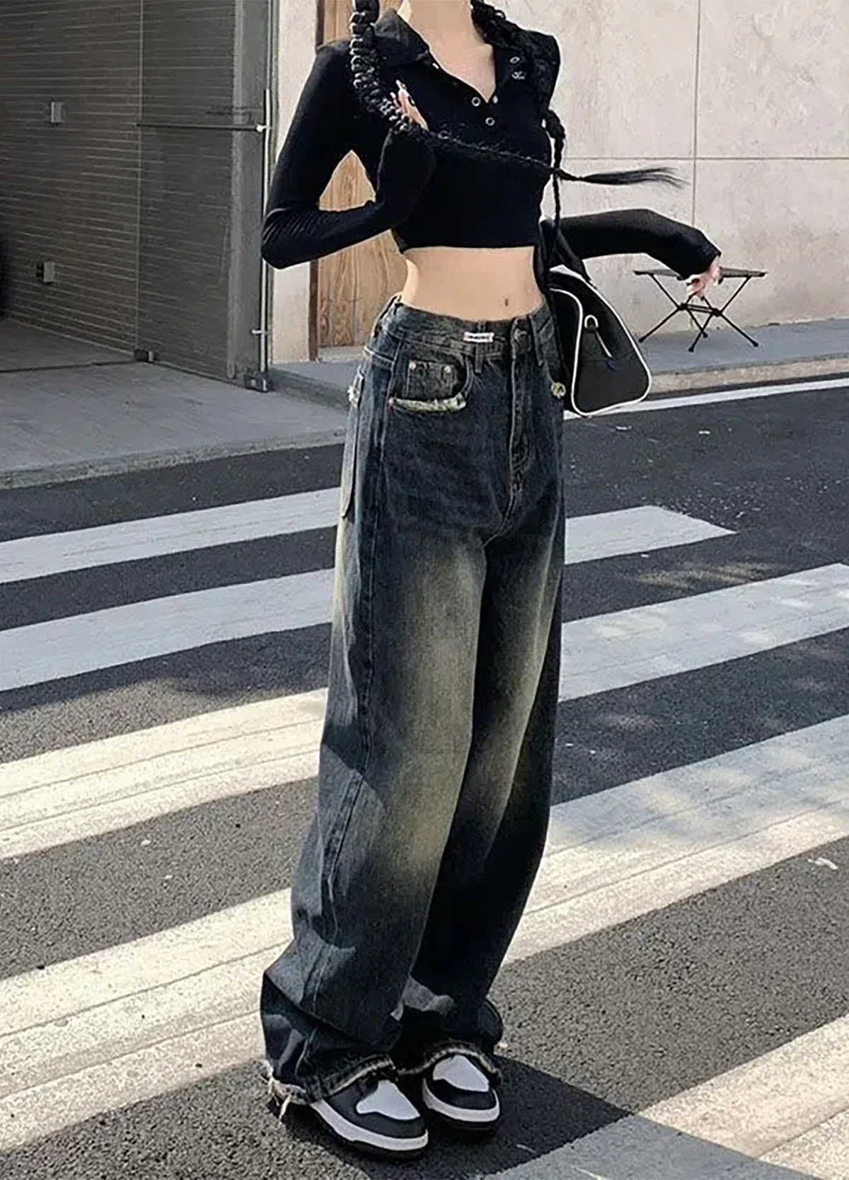 Женские джинсы с высокой талией Harajuku, уличная одежда, модные ретро-модные осенние свободные широкие брюки, прямые свободные джинсовые брюки, мешковатые брюки Y2K
Женские джинсы с высокой талией Harajuku, уличная одежда, модные ретро-модные осенние свободные широкие брюки, прямые свободные джинсовые брюки, мешковатые брюки Y2K