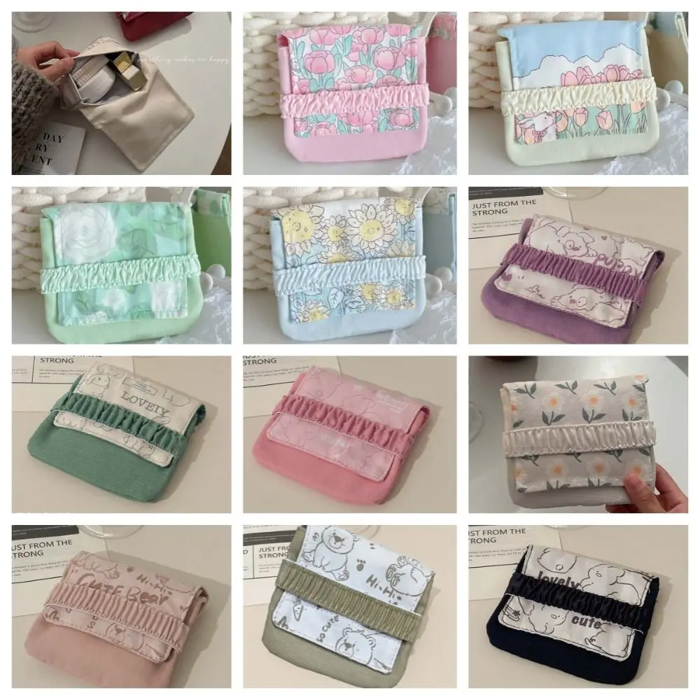 Large Capacity Mini Cosmetic Bag Bear Candy Color Sanitary Napkin Storage Bag Cotton Cloth Makeup Bag Flower Coin Purse Student
Large Capacity Mini Cosmetic Bag Bear Candy Color Sanitary Napkin Storage Bag Cotton Cloth Makeup Bag Flower Coin Purse Student