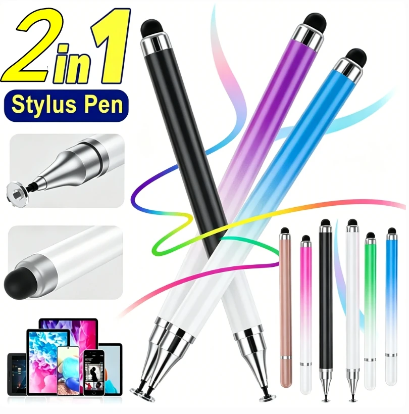 Stylus Pen For Touch Screens 2-in-1 Tablet Pen Stylus Pencil for iPad/iPhone/Tablets/Android/Samsung All Capacitive Touch Screen
Stylus Pen For Touch Screens 2-in-1 Tablet Pen Stylus Pencil for iPad/iPhone/Tablets/Android/Samsung All Capacitive Touch Screen