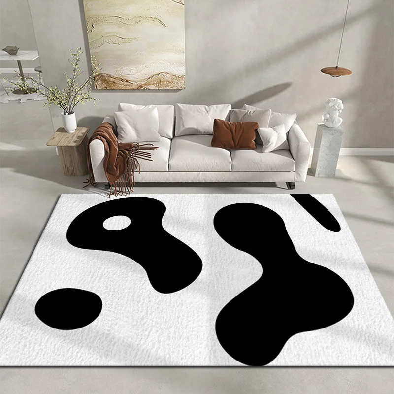 Living Room Carpet Imitation Cashmere Modern Simple Black And White Carpet Sofa Rug Coffee Table Mat Bedroom Bedside Decor Rug
Living Room Carpet Imitation Cashmere Modern Simple Black And White Carpet Sofa Rug Coffee Table Mat Bedroom Bedside Decor Rug