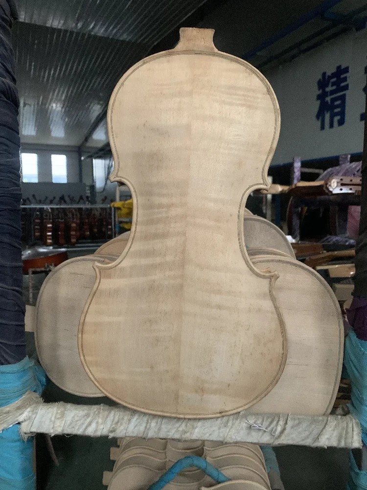 White Finished Violin Body, Unpainted Violin, Upper Part, Made of European Maple and fir 4/4
White Finished Violin Body, Unpainted Violin, Upper Part, Made of European Maple and fir 4/4