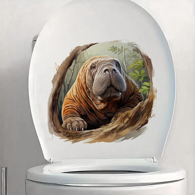 C1262# Walrus in The Tree Hole Self-Adhesive Toilet Stickers,Wall Decal Removable, Reusable Vinyl Car Sticker for Bathroom Decor
C1262# Walrus in The Tree Hole Self-Adhesive Toilet Stickers,Wall Decal Removable, Reusable Vinyl Car Sticker for Bathroom Decor