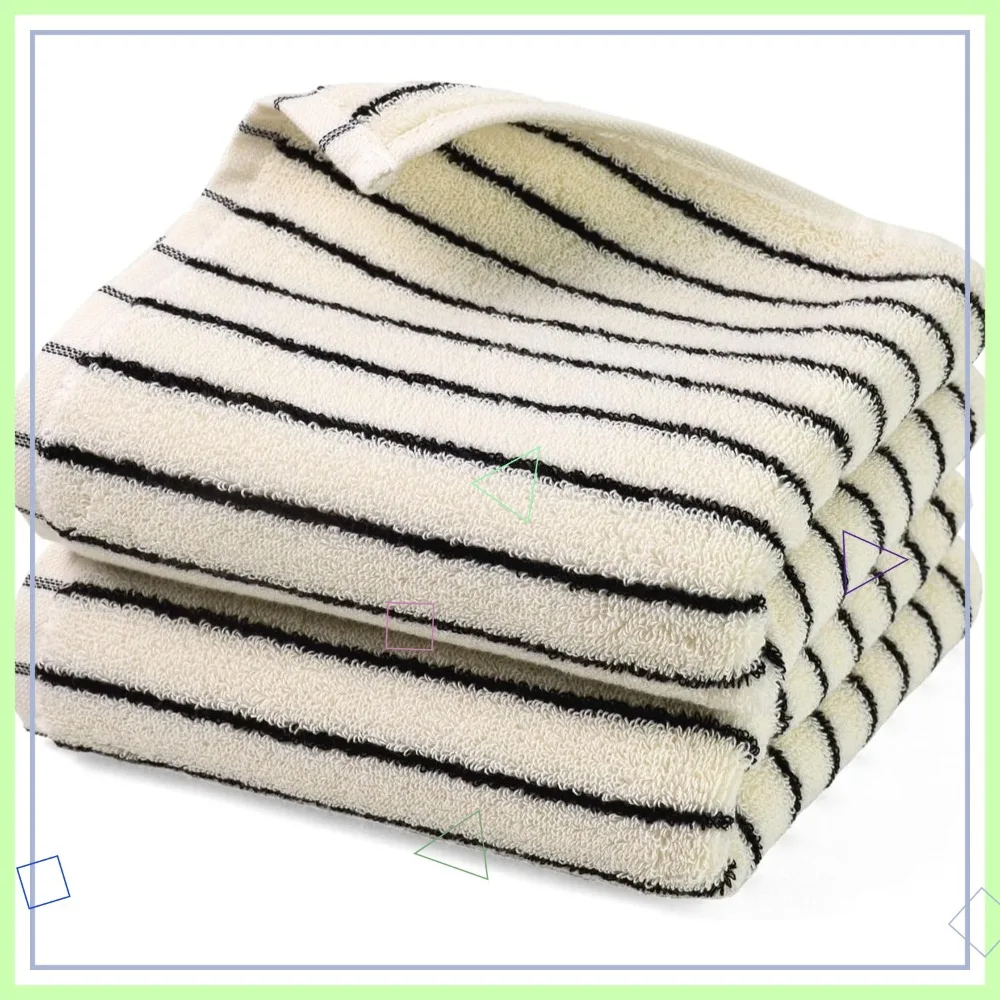 Striped Hand Towels for Bathroom, Vintage Kitchen Decor, Natural Cotton, 14x29 inch
Striped Hand Towels for Bathroom, Vintage Kitchen Decor, Natural Cotton, 14x29 inch
