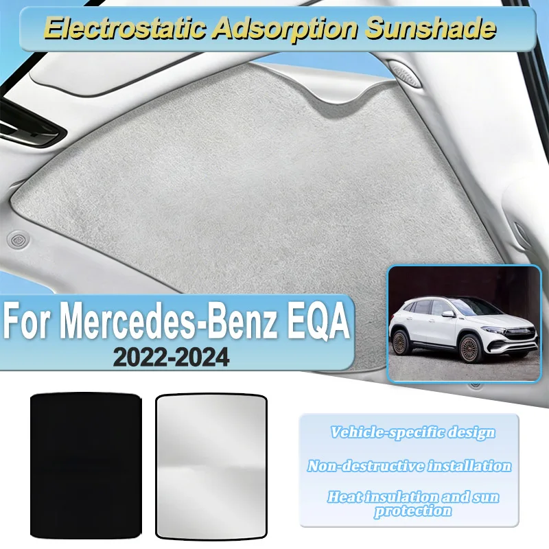 Car Sunroof Sunshade For Mercedes-Benz EQA Accesories H243 2022~2024 Electrostatic Adsorption Sun Roof Cover Visor Blocker Tools
Car Sunroof Sunshade For Mercedes-Benz EQA Accesories H243 2022~2024 Electrostatic Adsorption Sun Roof Cover Visor Blocker Tools