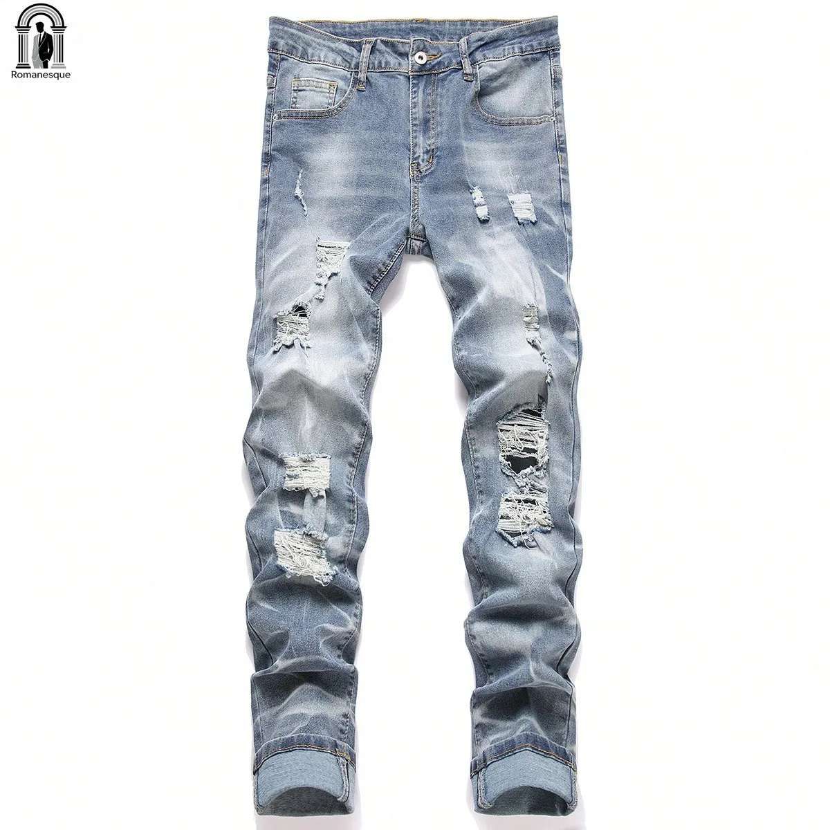 Fashion Men's Jeans Pants Stretch Dark Blue Skinny Jeans For Men Casual Slim Fit Denim Pants Korean Style Male Trousers Jeans
Fashion Men's Jeans Pants Stretch Dark Blue Skinny Jeans For Men Casual Slim Fit Denim Pants Korean Style Male Trousers Jeans