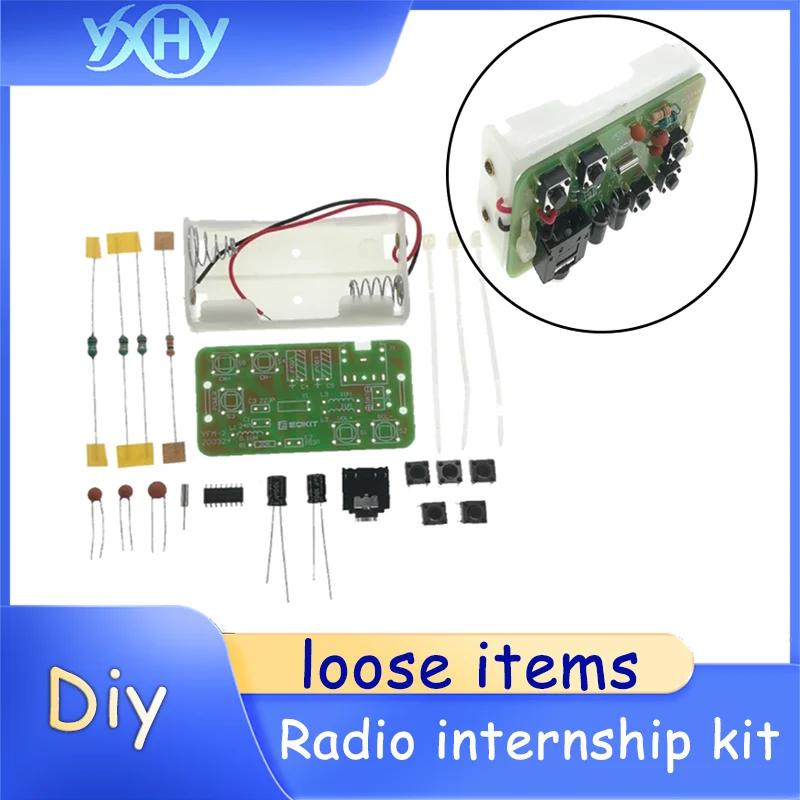 1pcs Simple Radio Parts FM Stereo Radio Kit DIY Radio Radio Practice Kit
1pcs Simple Radio Parts FM Stereo Radio Kit DIY Radio Radio Practice Kit