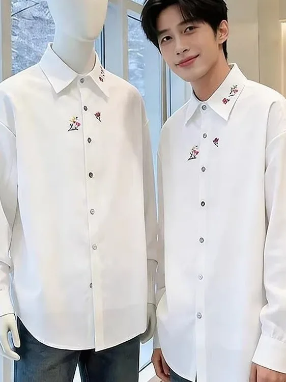 New Chinese Style Men's Casual Long Sleeve Embroidered Shirt Stand Collar Spring Outerwear Polyester Fiber Youth Fashion
New Chinese Style Men's Casual Long Sleeve Embroidered Shirt Stand Collar Spring Outerwear Polyester Fiber Youth Fashion