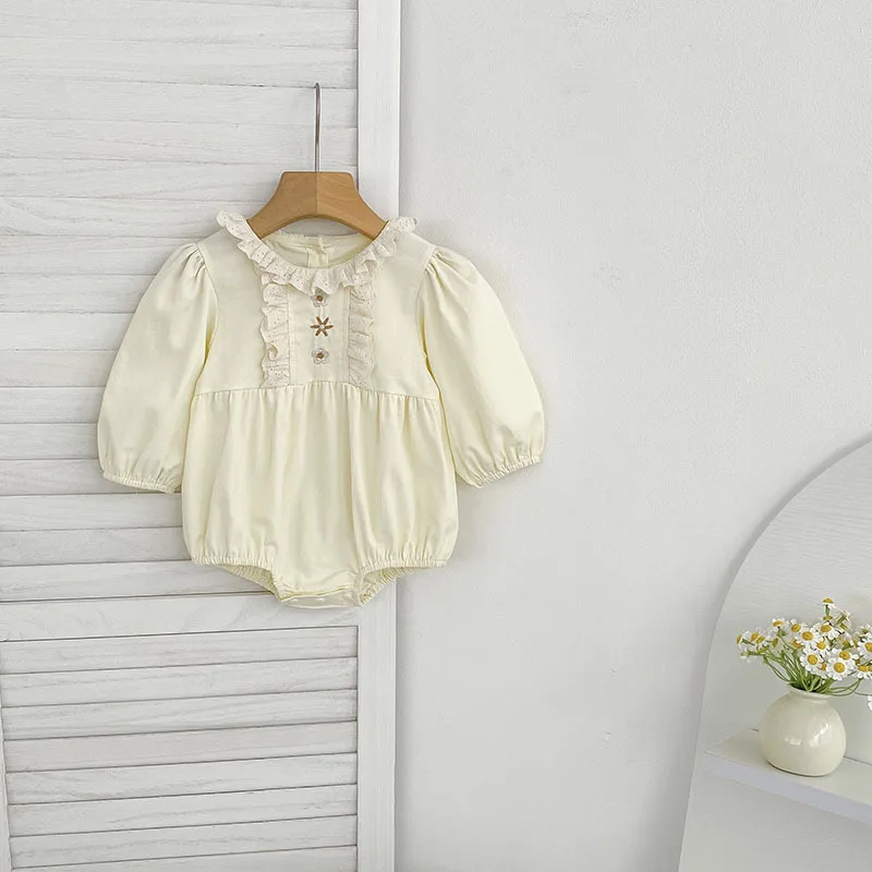 Autumn New Girls' Dress Infant Embroidered Lace Long Sleeve Romper Baby Girl Outing Princess Dress Crawling Suit 
Autumn New Girls' Dress Infant Embroidered Lace Long Sleeve Romper Baby Girl Outing Princess Dress Crawling Suit