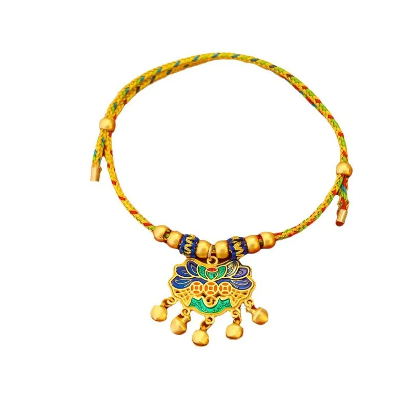 Color-preserving Long-life Lock Chinese Style Pet New Year's Braided Rope Collar Spring Festival Cat Dog Gold Necklace Ornament 
Color-preserving Long-life Lock Chinese Style Pet New Year's Braided Rope Collar Spring Festival Cat Dog Gold Necklace Ornament