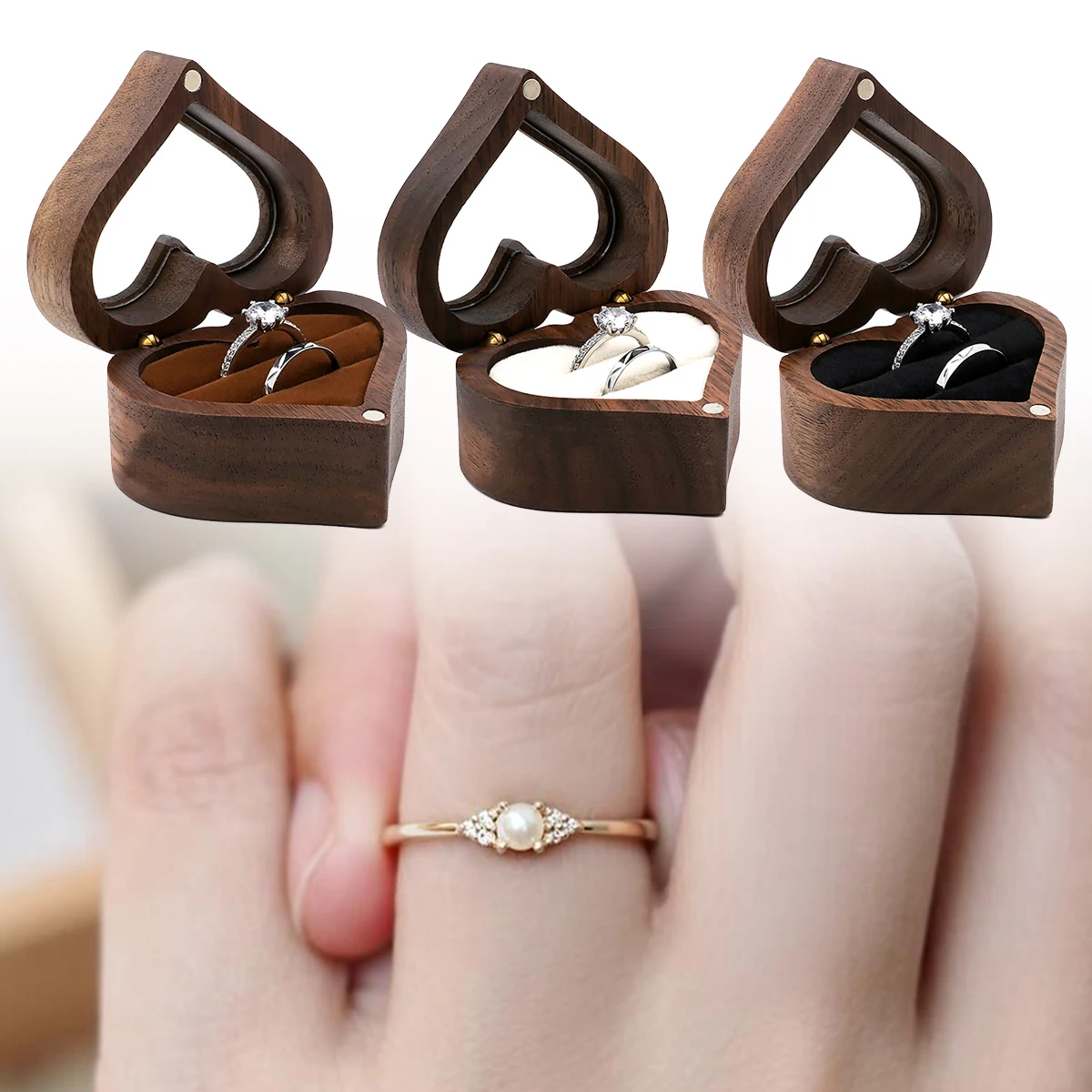 Jewelry Box Storage Wooden Portable Small And Exquisite Wedding Solid Wood Small Necklace Earrings Ring Storage Box
Jewelry Box Storage Wooden Portable Small And Exquisite Wedding Solid Wood Small Necklace Earrings Ring Storage Box