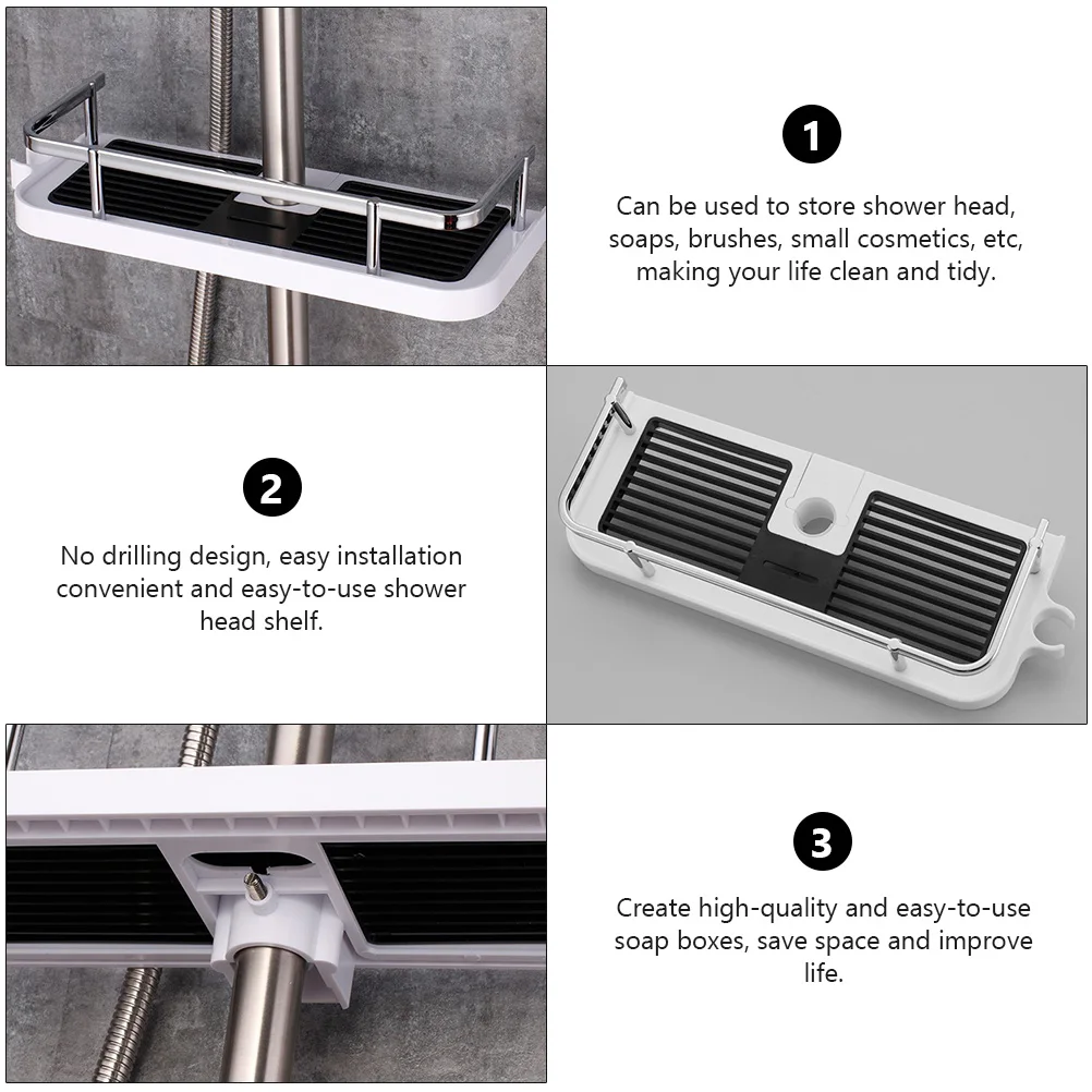 Practical Bathroom Pole Shower Storage Rack Organizer Waterproof No Drilling Easy Installation Space Saving Shower Head
Practical Bathroom Pole Shower Storage Rack Organizer Waterproof No Drilling Easy Installation Space Saving Shower Head