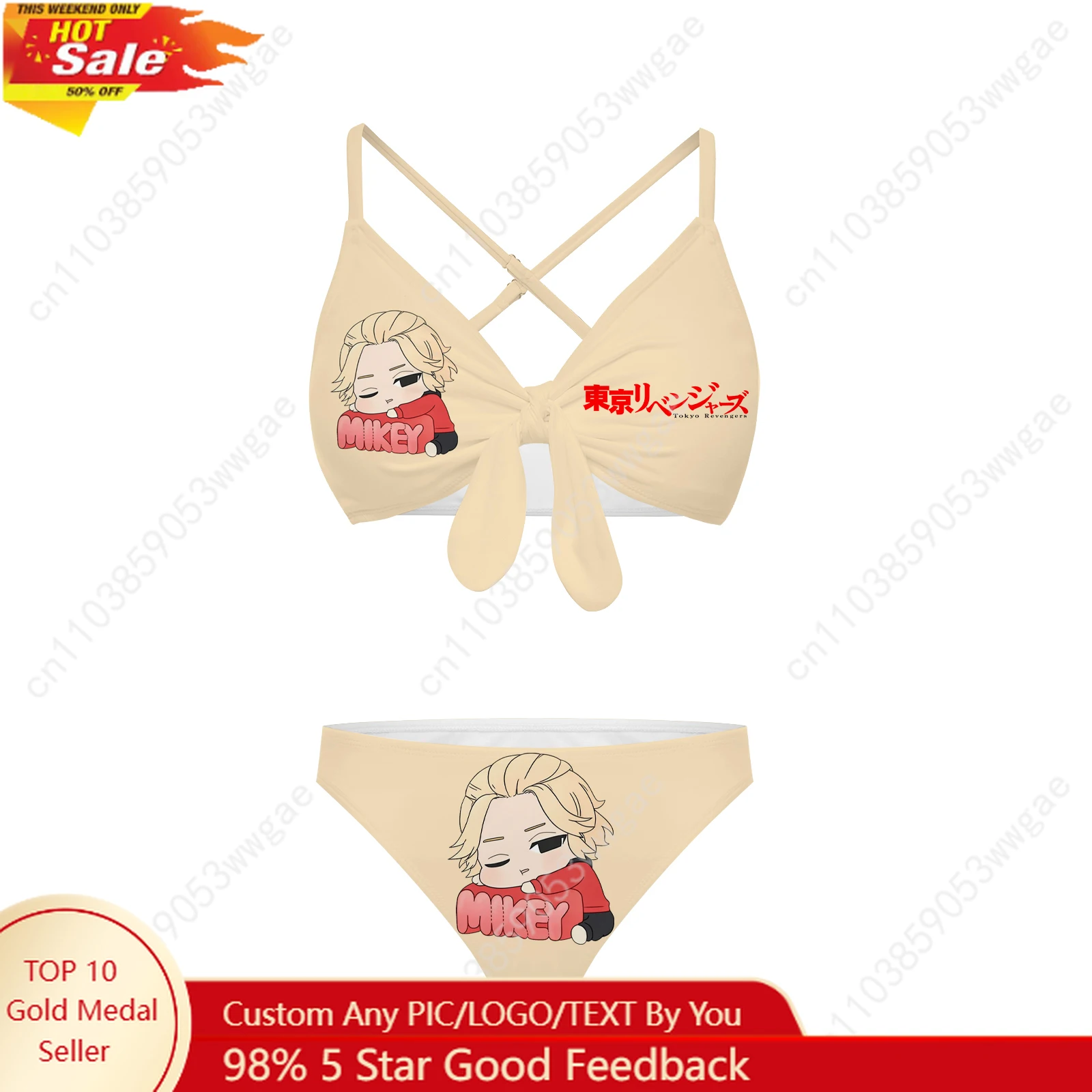 Tokyo RevengersBathing Suit Cross Strap Suspender Swimsuit Womens Personalized Bikini Pool Beach Swimwear Customized Beachwear
Tokyo RevengersBathing Suit Cross Strap Suspender Swimsuit Womens Personalized Bikini Pool Beach Swimwear Customized Beachwear