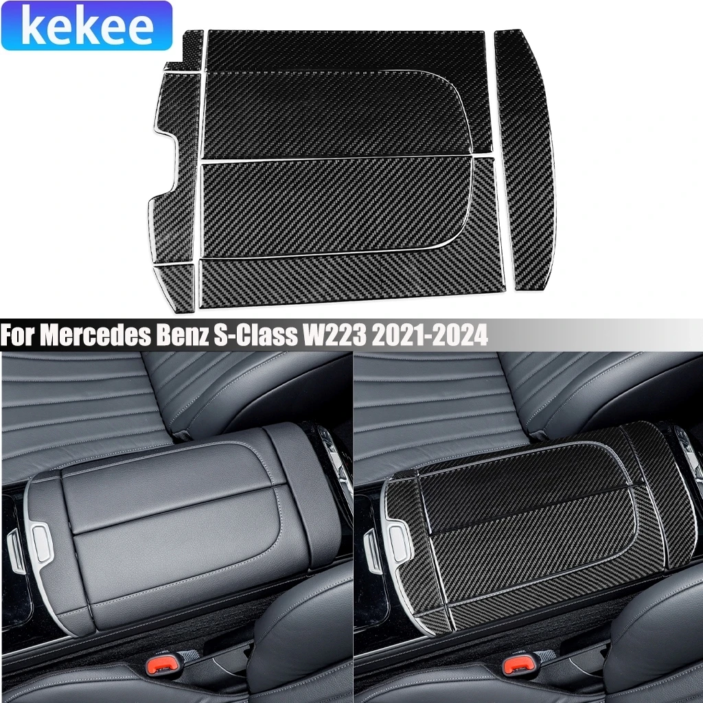 Carbon Fiber Center Console Armrest Car Accessories Cover Sticker Interior Trim For Mercedes Benz S-Class W223 2021 2022-2024
Carbon Fiber Center Console Armrest Car Accessories Cover Sticker Interior Trim For Mercedes Benz S-Class W223 2021 2022-2024
