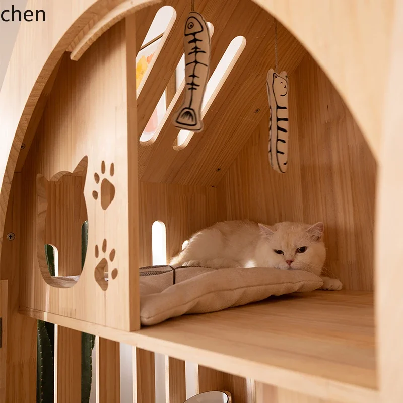 D20- solid wood cat cage oversized household indoor city cat house pet room cat cabinet
D20- solid wood cat cage oversized household indoor city cat house pet room cat cabinet