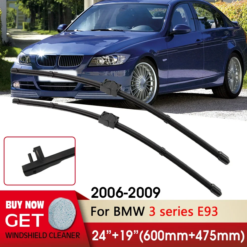 Car Wiper RHD&LHD Front Wiper Blade 24"+19" For BMW 3 series E93 2006-2009 Fit Side Pin Arm Windshield Windscreen Front Window
Car Wiper RHD&LHD Front Wiper Blade 24"+19" For BMW 3 series E93 2006-2009 Fit Side Pin Arm Windshield Windscreen Front Window