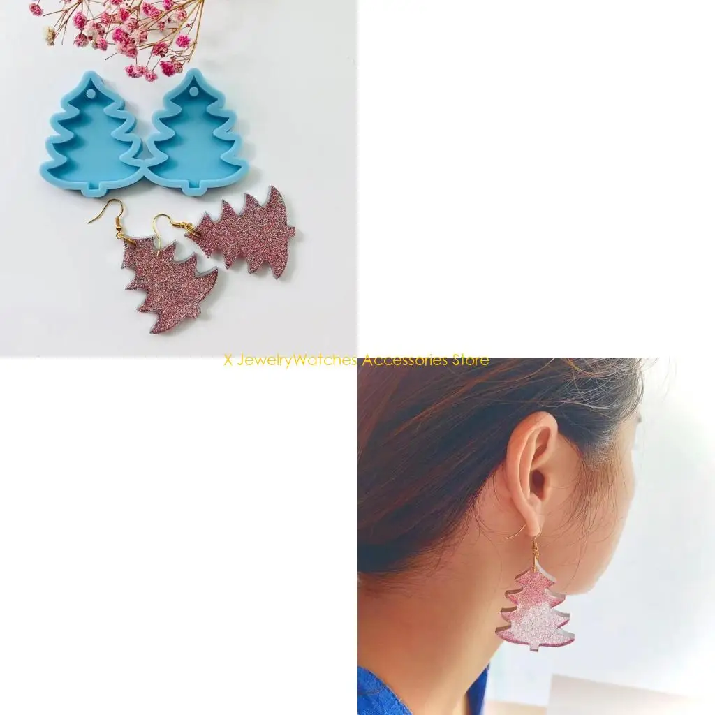 31KD Christmas Pine Tree Eardrops Ear Dangles Casting Mold UV Crystal Resin Epoxy Mold Dried Flower Crafts Casting Mold
31KD Christmas Pine Tree Eardrops Ear Dangles Casting Mold UV Crystal Resin Epoxy Mold Dried Flower Crafts Casting Mold