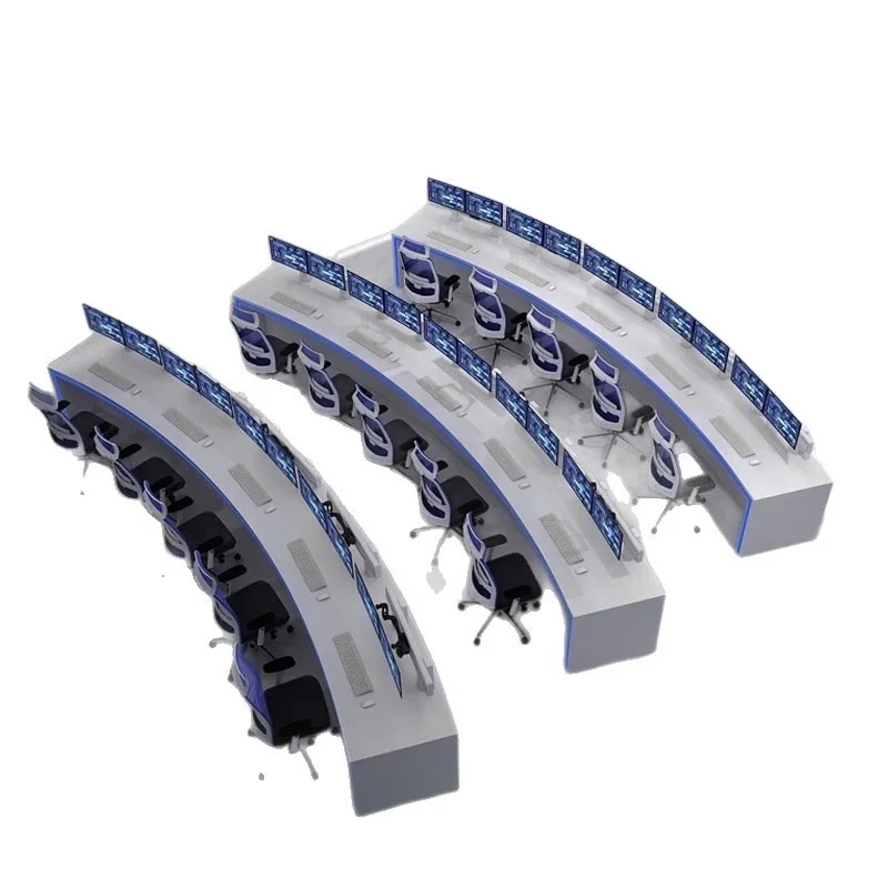 11Console Large White Painting Monitoring Computer Desk Control Center Monitoring Dispatch..
11Console Large White Painting Monitoring Computer Desk Control Center Monitoring Dispatch..