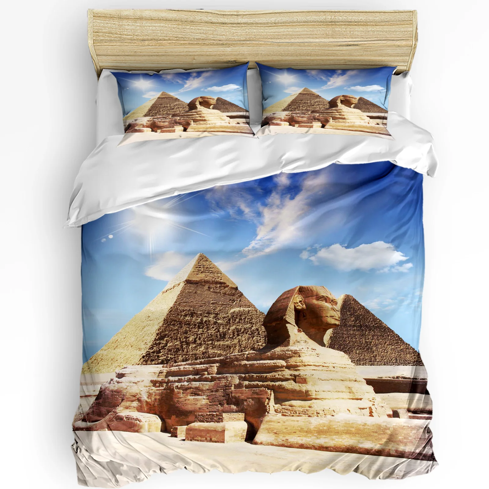 Sphinx Pyramid Blue Sky Sun Duvet Cover with Pillow Case Custom Comforter 3pcs Bedding Set Quilt Cover Double Bed Home Textile
Sphinx Pyramid Blue Sky Sun Duvet Cover with Pillow Case Custom Comforter 3pcs Bedding Set Quilt Cover Double Bed Home Textile