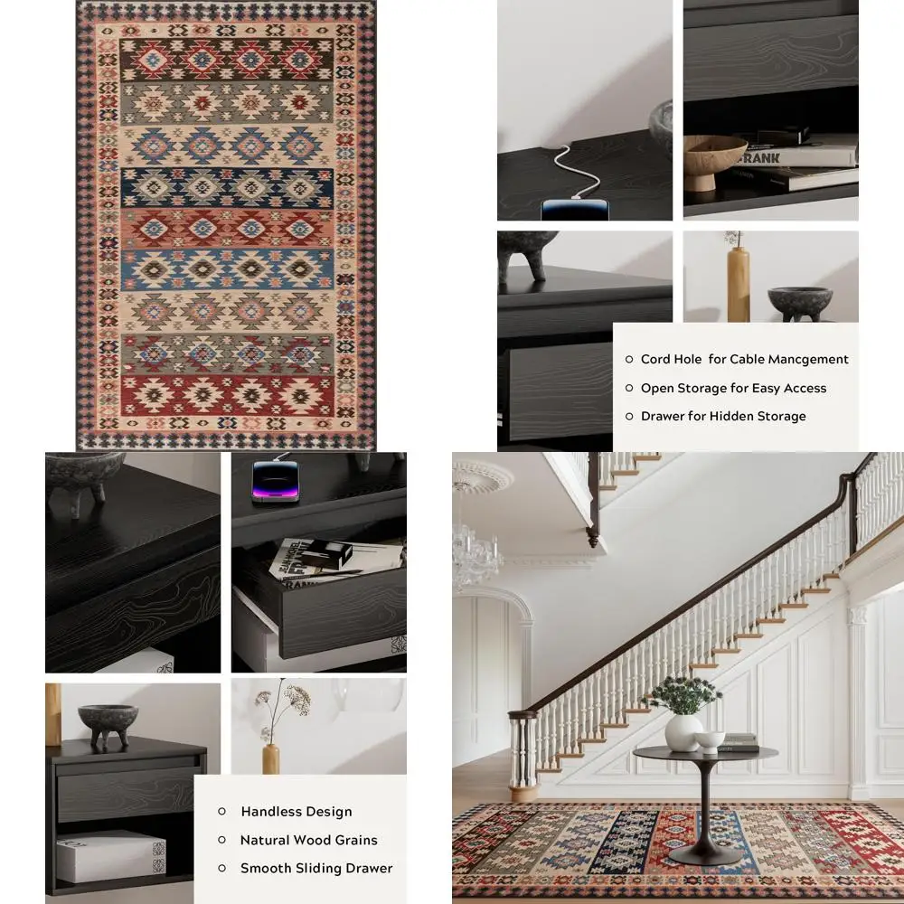 Машинный моющийся красный коврик-килим с геометрическим рисунком, 4x6 футов, прочный и стильный для домашнего декора
Машинный моющийся красный коврик-килим с геометрическим рисунком, 4x6 футов, прочный и стильный для домашнего декора