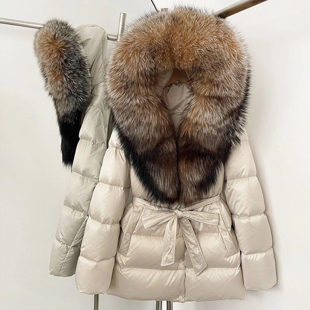 OFTBUY Пушистая куртка женская, белое пальто на гусином пуху, новинка 2025, модное зимнее пальто из натурального лисьего меха средней длины, женское толстое теплое пальто
OFTBUY Пушистая куртка женская, белое пальто на гусином пуху, новинка 2025, модное зимнее пальто из натурального лисьего меха средней длины, женское толстое теплое пальто