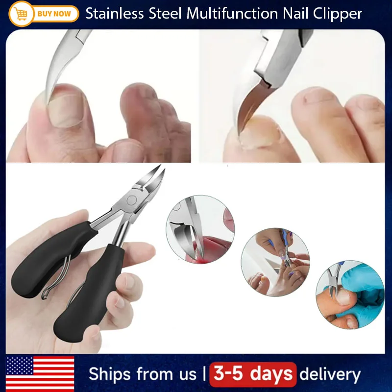 Professional Toe Nail Clippers Cutter ingrown toenail tool Thick Nail Dead Skin Dirt Remover Super Sharp Curved Blade Nail Tools
Professional Toe Nail Clippers Cutter ingrown toenail tool Thick Nail Dead Skin Dirt Remover Super Sharp Curved Blade Nail Tools