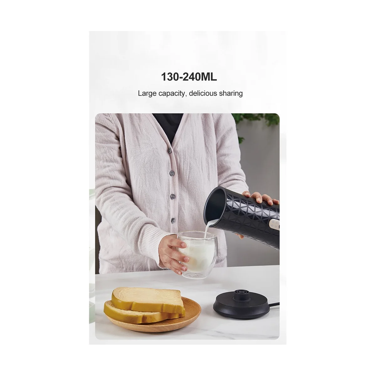 Automatic Frothing Foamer Chocolates Mixer Cold/Hot Latte Cappuccino Fully Automatic Milk Warmer EU Plug-A
Automatic Frothing Foamer Chocolates Mixer Cold/Hot Latte Cappuccino Fully Automatic Milk Warmer EU Plug-A