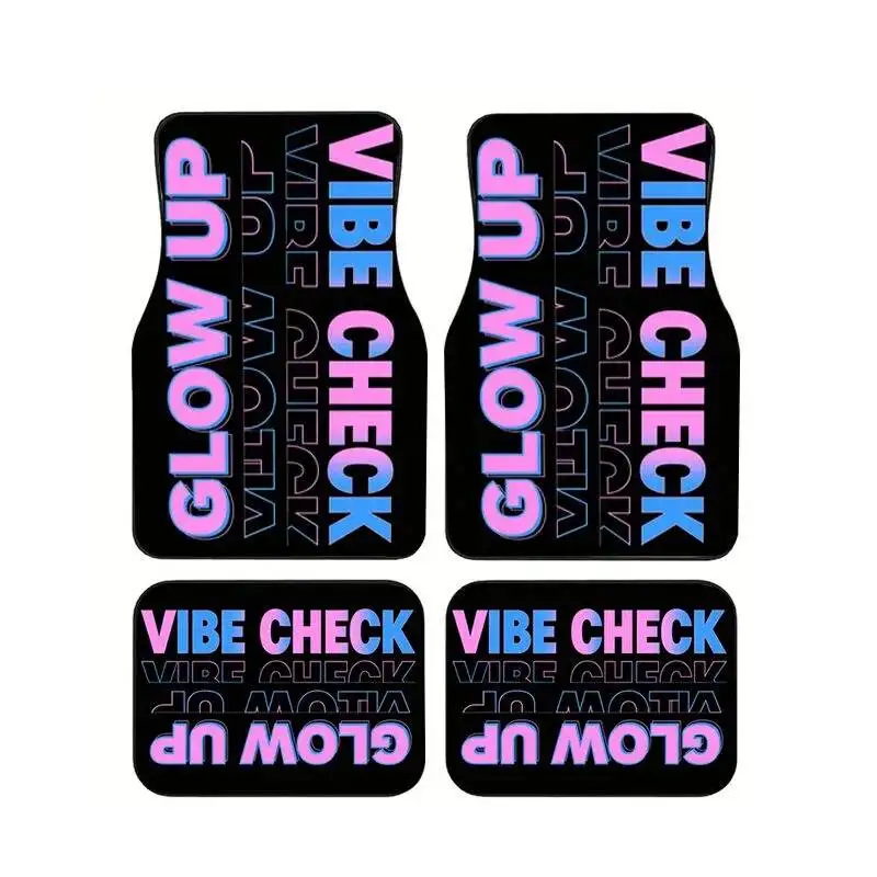 Colorful Glow Up Slay Print Car Floor Mats Durable Waterproof Car Foot Mats Stylish Interior Decor Interior Decoration For Sedan
Colorful Glow Up Slay Print Car Floor Mats Durable Waterproof Car Foot Mats Stylish Interior Decor Interior Decoration For Sedan