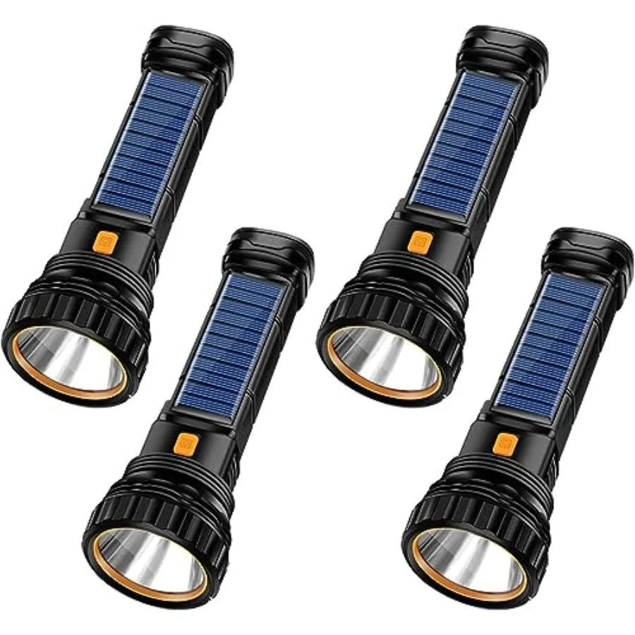 Solar/Rechargeable Multi Function 1000 Lumens LED Flashlight, with Emergency Strobe Light and 1200 Mah Battery, Emergency Power
Solar/Rechargeable Multi Function 1000 Lumens LED Flashlight, with Emergency Strobe Light and 1200 Mah Battery, Emergency Power