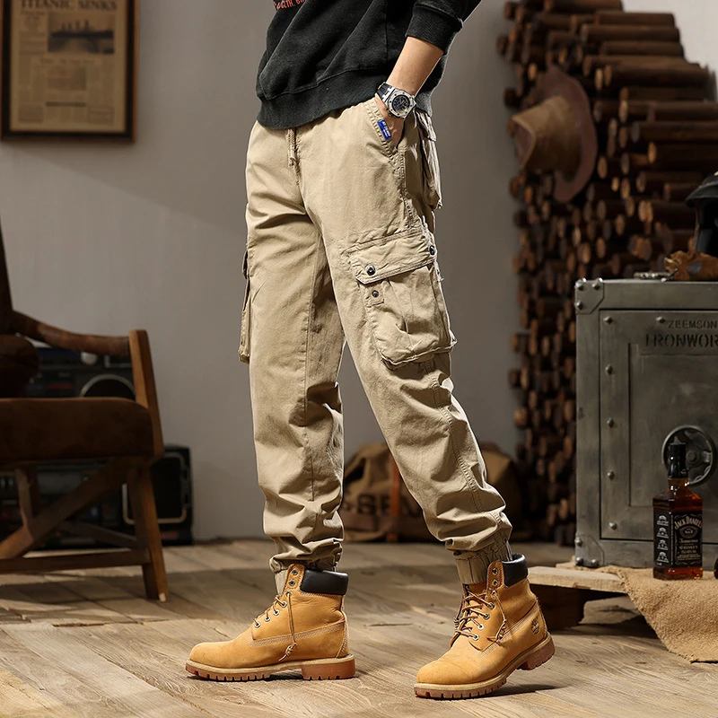 Men's Casual Work Pants Multi-Pocket Outdoor Sports Loose Ankle Tied Loose Fit Men's Clothing
Men's Casual Work Pants Multi-Pocket Outdoor Sports Loose Ankle Tied Loose Fit Men's Clothing