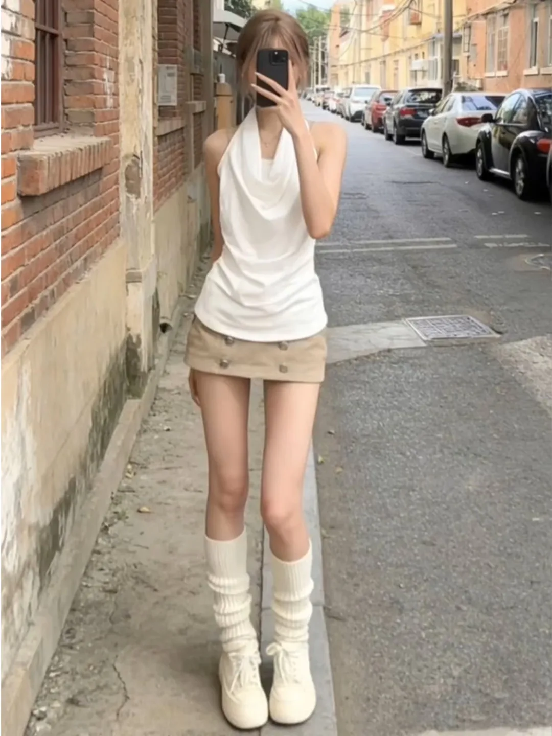 Unique Beautiful White Neck Hanging Top Skirt Women Summer 2026 New Set Skirt Korean Style Slim Fit High Waist Casual Wear
Unique Beautiful White Neck Hanging Top Skirt Women Summer 2026 New Set Skirt Korean Style Slim Fit High Waist Casual Wear