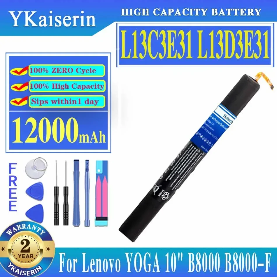Ykaisсеребрин для Lenovo YOGA 10 "планшет B8000 B8000-F B8000-H B8080-F B8080-H 60046 12000mAh L13D3E31 L13C3E31 Batteria
Ykaisсеребрин для Lenovo YOGA 10 "планшет B8000 B8000-F B8000-H B8080-F B8080-H 60046 12000mAh L13D3E31 L13C3E31 Batteria