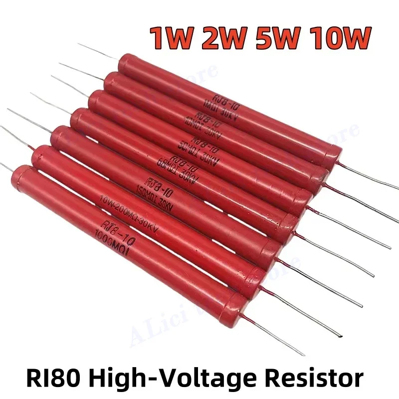1PCS RI80 High-Voltage Resistor Non-Inductive 1W 2W 5W 10W 1K~500K 1M~500M 1K 2K 5K 10K 30K 50K 100K 150K 200K 1M 2M 3M 5M 10M
1PCS RI80 High-Voltage Resistor Non-Inductive 1W 2W 5W 10W 1K~500K 1M~500M 1K 2K 5K 10K 30K 50K 100K 150K 200K 1M 2M 3M 5M 10M