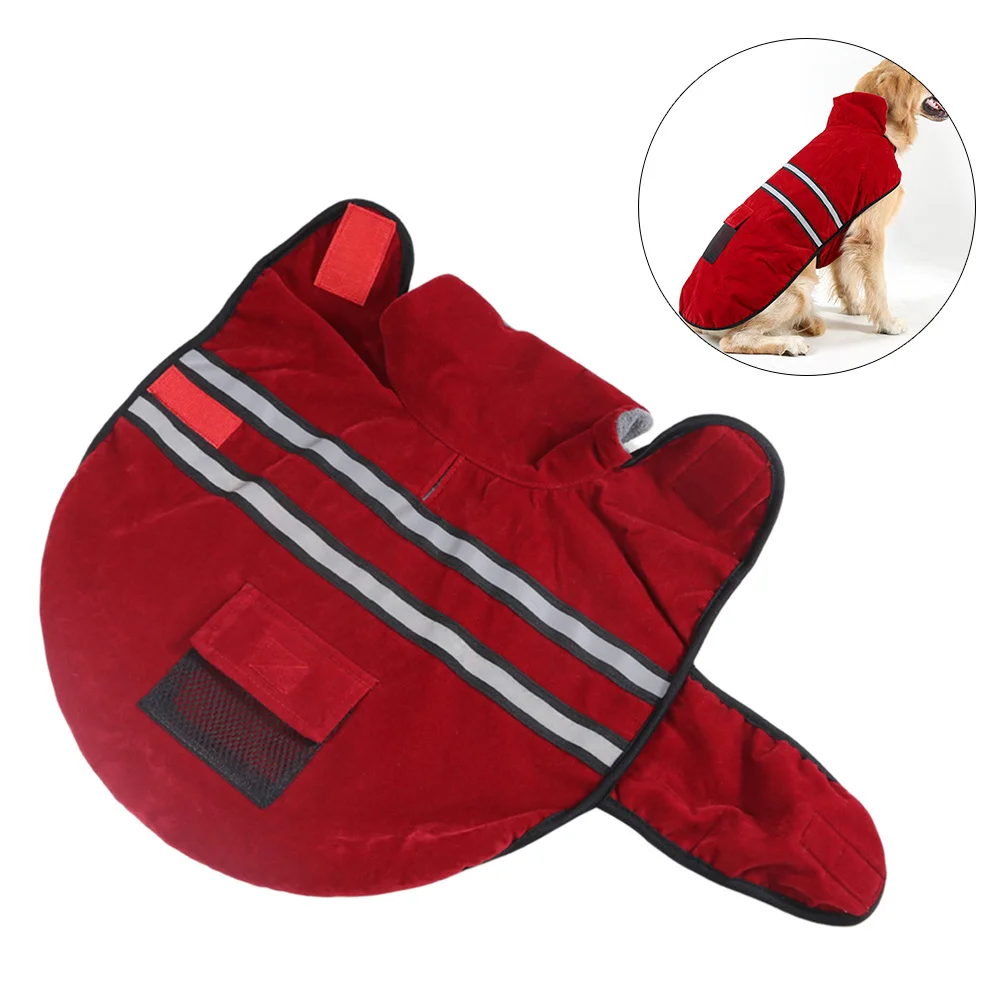 Reflective Dog Winter Coat Warm Cotton Pet Jacket for Medium Large Dogs Size Red Comfortable Breathable Safe
Reflective Dog Winter Coat Warm Cotton Pet Jacket for Medium Large Dogs Size Red Comfortable Breathable Safe