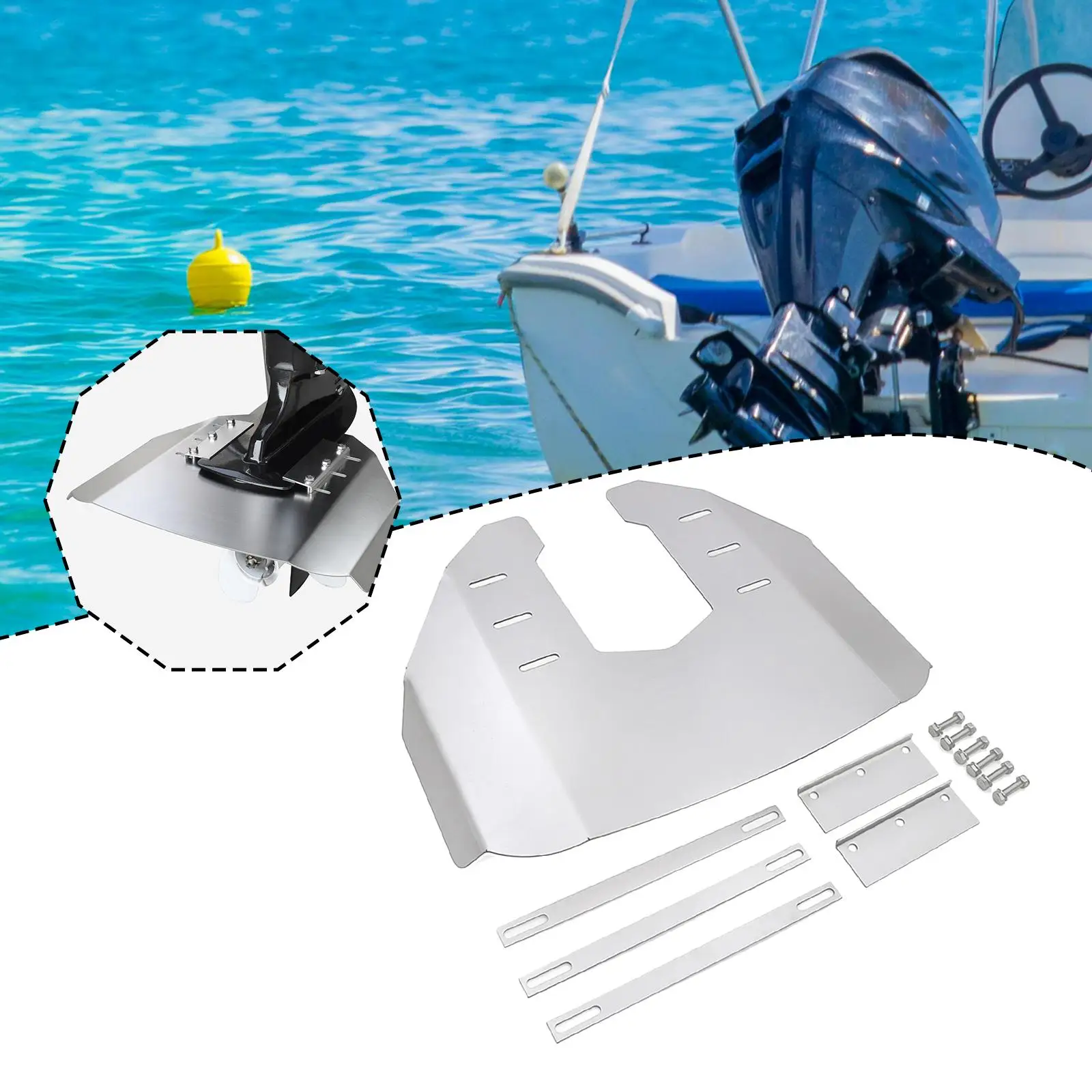 Enhanced Marine Hydrofoil Stabilizer Plate Stainless Steel Engine Outboard Fin for Speedboat and Inflatable Boat
Enhanced Marine Hydrofoil Stabilizer Plate Stainless Steel Engine Outboard Fin for Speedboat and Inflatable Boat