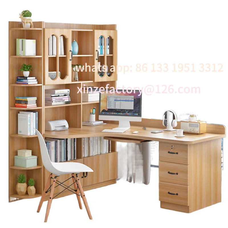 Home student bedroom corner study desk bookshelf combination computer desktop desk bookcase all-in-one
Home student bedroom corner study desk bookshelf combination computer desktop desk bookcase all-in-one