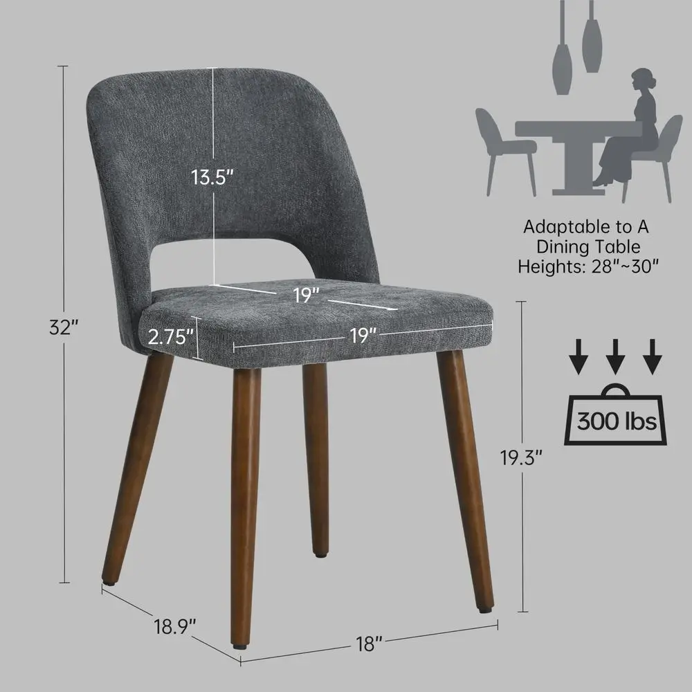 Wooden Dining Chairs Set of 4, 19.3 Modern Fabric holstered Dining Room Chair with Ergonomic Curved Backrest for Kitchen Dini
Wooden Dining Chairs Set of 4, 19.3 Modern Fabric holstered Dining Room Chair with Ergonomic Curved Backrest for Kitchen Dini