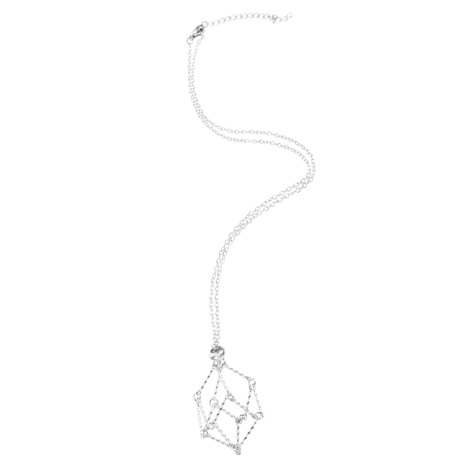 Adjustable Crystal Necklace Holder Cage Stainless Steel Mesh Pocket Bracket Car Hanging Decor Lightweight Accessory Crystal
Adjustable Crystal Necklace Holder Cage Stainless Steel Mesh Pocket Bracket Car Hanging Decor Lightweight Accessory Crystal