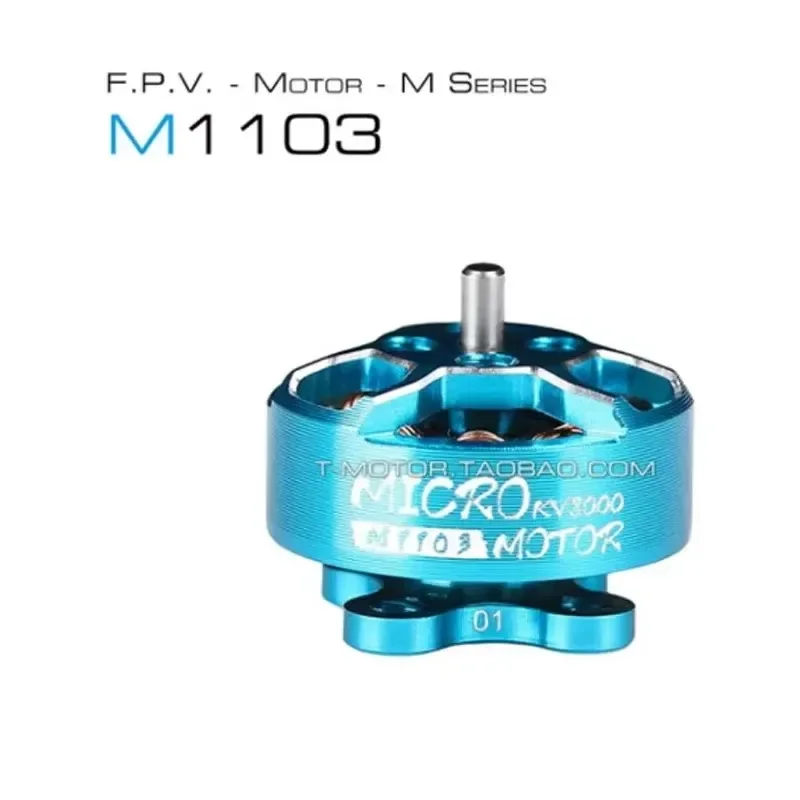 T-MOTOR M1103 Micro Brushless DC Motor KV8000 KV11000 Suitable For 1.6-2.5 inch FPV Whoop 2-3 inch Toorhpick 
T-MOTOR M1103 Micro Brushless DC Motor KV8000 KV11000 Suitable For 1.6-2.5 inch FPV Whoop 2-3 inch Toorhpick