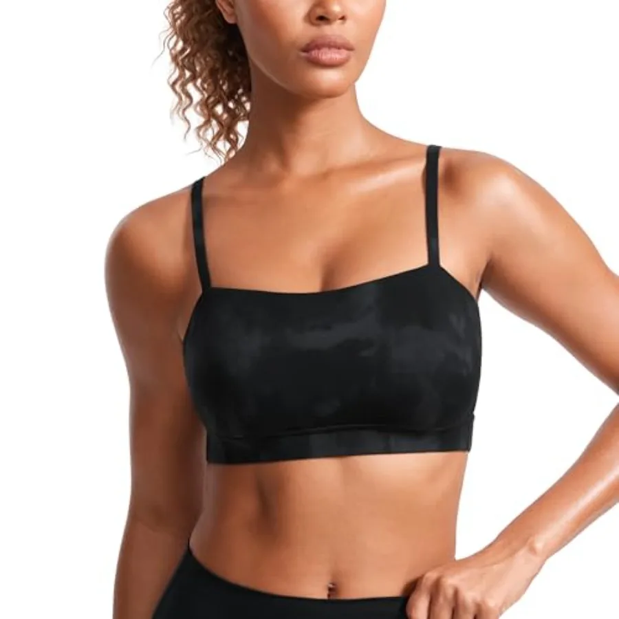 CRZ YOGA Butterluxe Womens Adjustable Spaghetti Thin Strap Sports Bra - Padded Wireless Square Neck Workout Yoga Clothes
CRZ YOGA Butterluxe Womens Adjustable Spaghetti Thin Strap Sports Bra - Padded Wireless Square Neck Workout Yoga Clothes